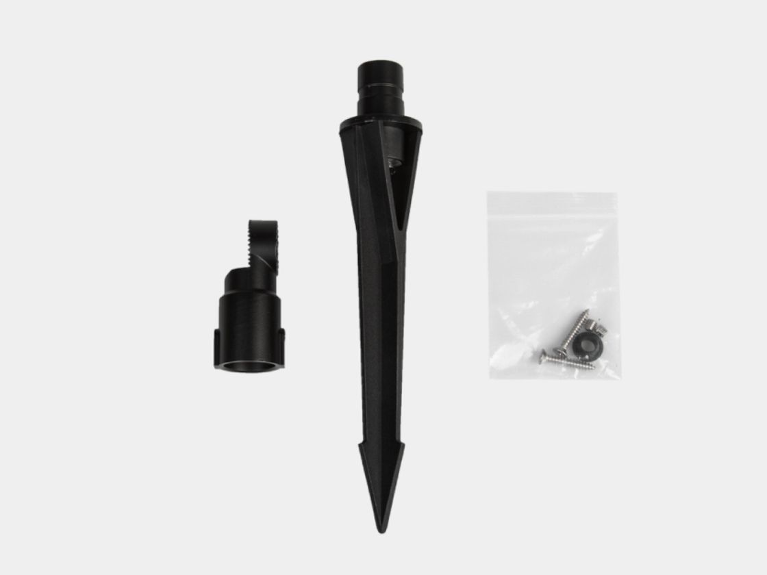 Грунтовый колышек DL-3060R1-SP черный с крепежом
