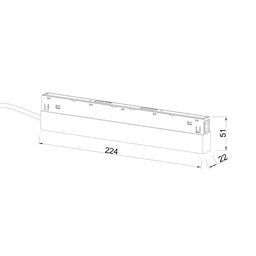 Драйвер для шинопровода, серия SY-LINK, Черный, 100Вт, IP20, DRV-100-48-BL