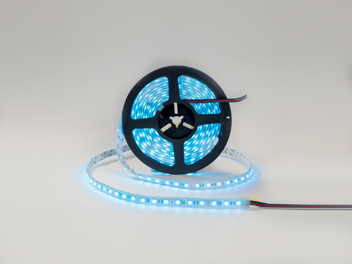 Катушка RGB ленты SMD5050 12В, свечение синим