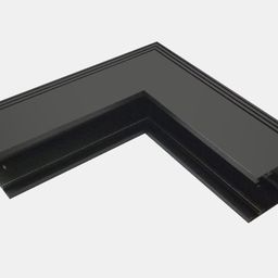 Коннектор угловой настенно-потолочный SY , Черный Муар , SY-601902-CN-BLMR-PCB