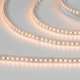 Светодиодная лента SMD3528 тёплый белый, включена