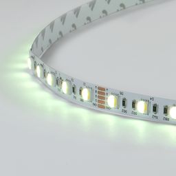 Фрагмент ленты SMD 5050, свечение тёплый белый