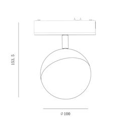 Светильник трековый SLIM, 48В 10W белый 2700-6000К, SL-SLIM-SFWH-10-CCT