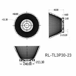Рефлектор 23° для спотов TL3P 30Вт, RL-TL3P30-23