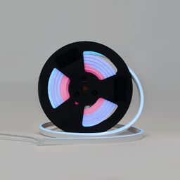 Катушка гибкого неона, многоцветное RGB свечение, бобина