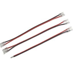 Пластиковый коннектор двусторонний для светодиодной ленты 8 мм, с проводом, CN-8MM-2P-BWB-SC