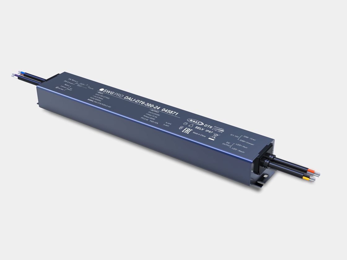 Герметичный блок питания SWG PRO DALI DT6, металлический корпус