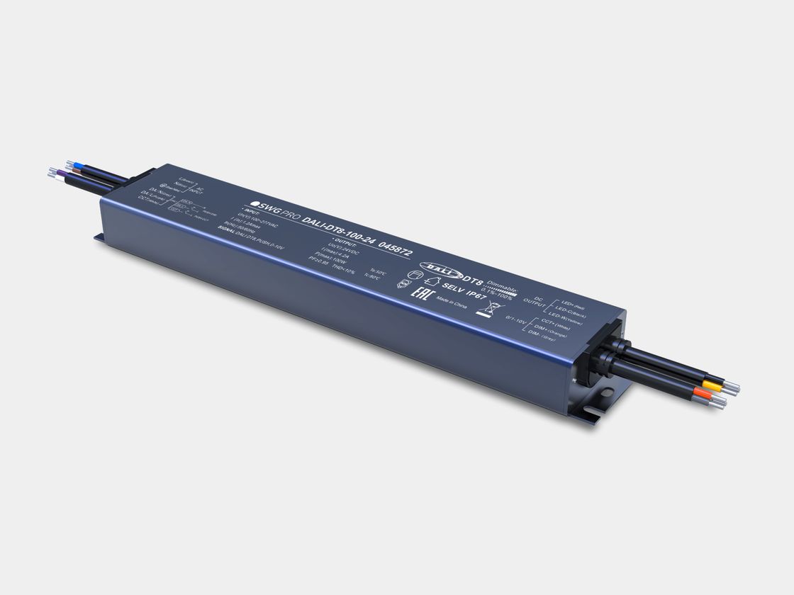 Блок питания SWG PRO DALI-DT8-100-24, металлический корпус