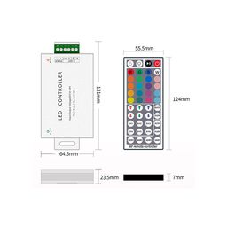 Контроллер для ленты RF-RGB-44-18A