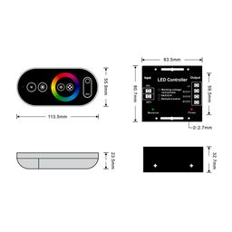 Контроллер для ленты RF-RGB-S-24A