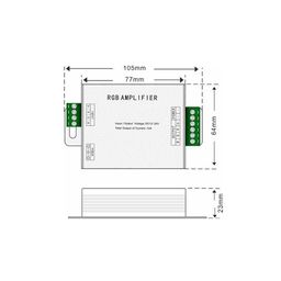 Усилитель RGB,24А, AMP-RGB-24A