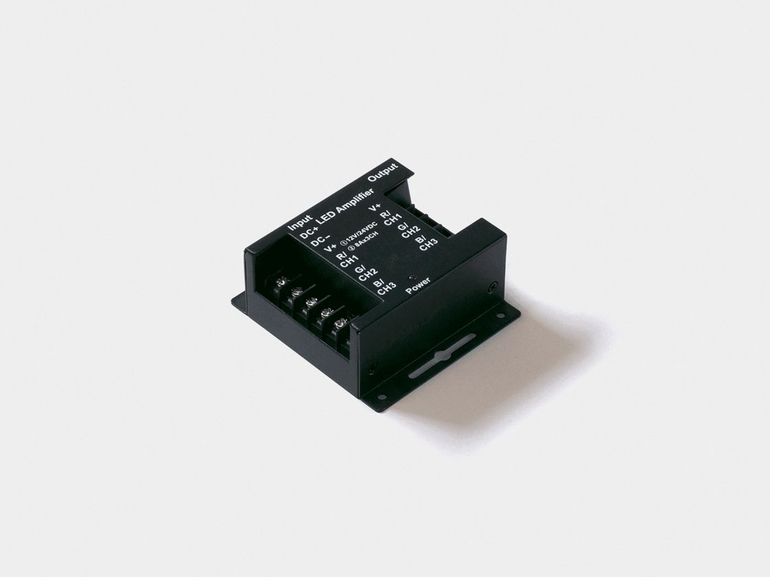 Усилитель RGB,24А,Черный, AMP-RGB-24A-BL
