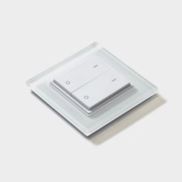 Белая накладная радио панель EasyDim W-K2, две клавиши