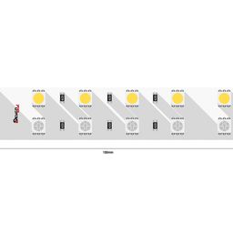 Сегмент ленты 24 В с контактами RGB и GND