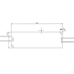 Блок питания для светодиодных лент IP 67 пластик 75 W, 24V, LV-75-24