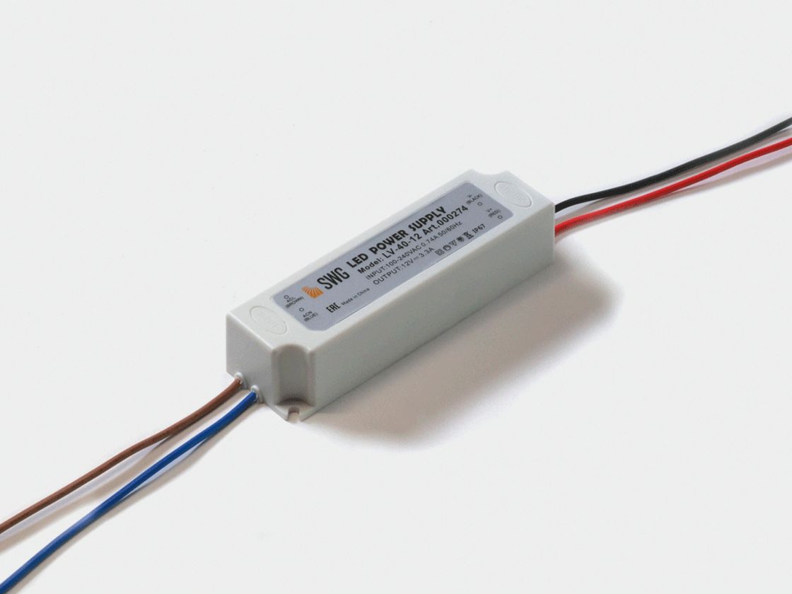 Герметичный блок питания SWG IP67, корпус пластик
