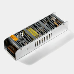 Узкий открытый блок питания 24В IP20, вид сбоку