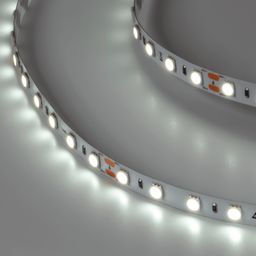 Светодиодная лента LUX, 5050, 60 LED/м, 14,4 Вт/м, 24В, IP33, Холодный белый (6000K), DSG560-24-W-33