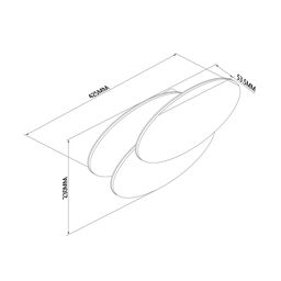 Светильник настенный GW O-SHADE черный, GW-6809R-12-BL-WW