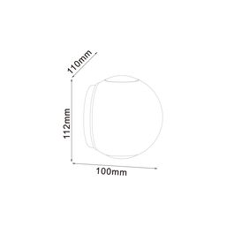 Светильник настенный GW SFERA-SBL белый, 3000K, GW-A161-2-6-WH-WW