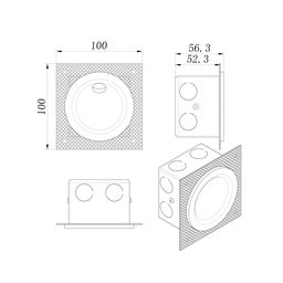 Светильник настенный GW, GW-R806-3-WH-WW