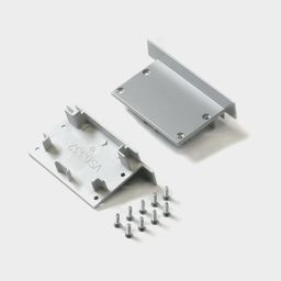 Заглушки LE6332-ECS серебристые с крепёжными винтами
