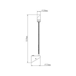 Светильник настенный WL BED черный, диммируемый, BQ003103-A-3-DIM-BL-WW
