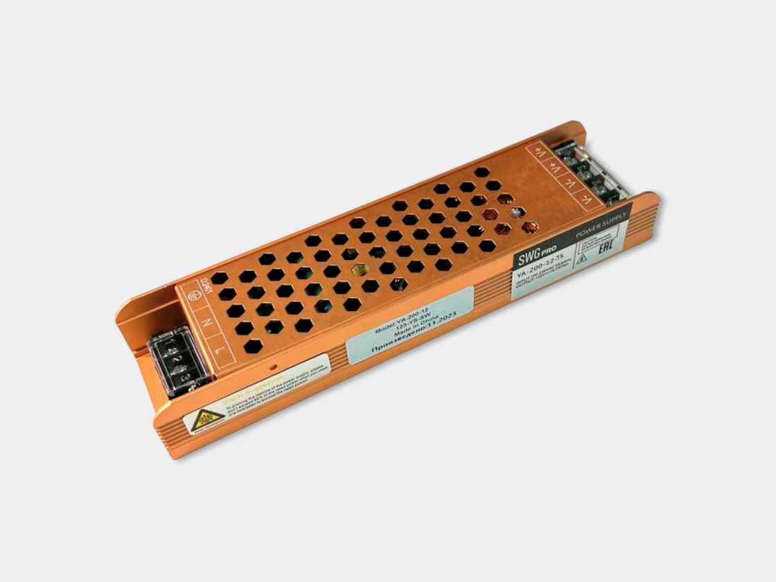 Открытый блок питания SWG PRO YA-200-12-TR, перфорированный корпус