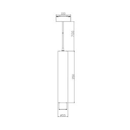 Светильник для трека подвесной SY черный, 10 Вт, SY-DIM-601241-BL-10-NW