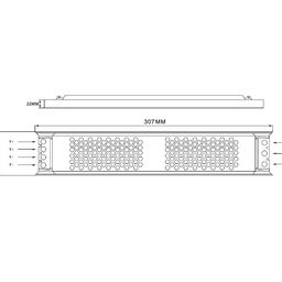 Ультратонкий блок питания в металлическом корпусе, IP20, 400W, 12V, XT-400-12