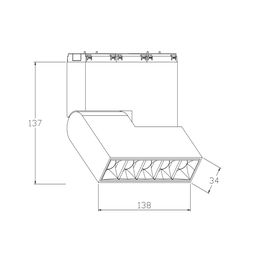 Светильник для трека SY белый, 10 Вт, SY-601253-10-WH-NW