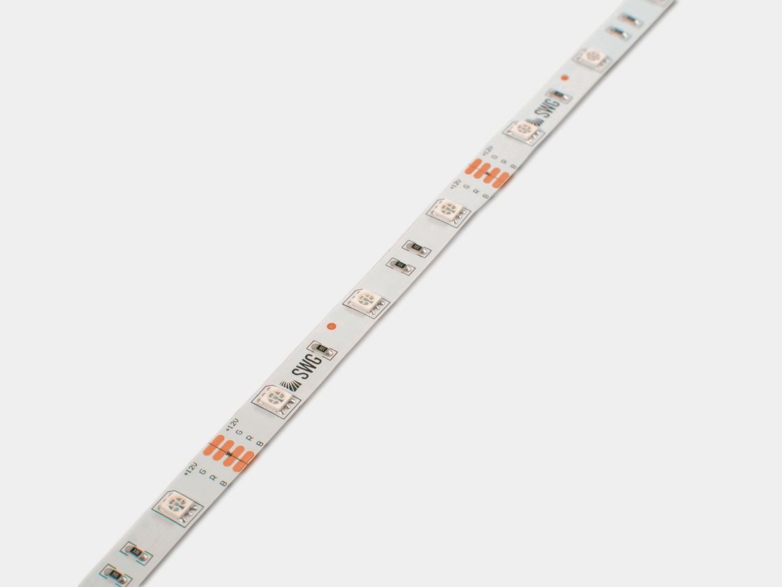 Светодиодная лента 5050, 30 LED/м, 7,2 Вт/м, 12В , IP20, 3M Цвет: RGB, SWG530-12-7.2-RGB-M