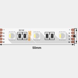 Схема ленты 5050 RGB+W 12В, резка 50 мм