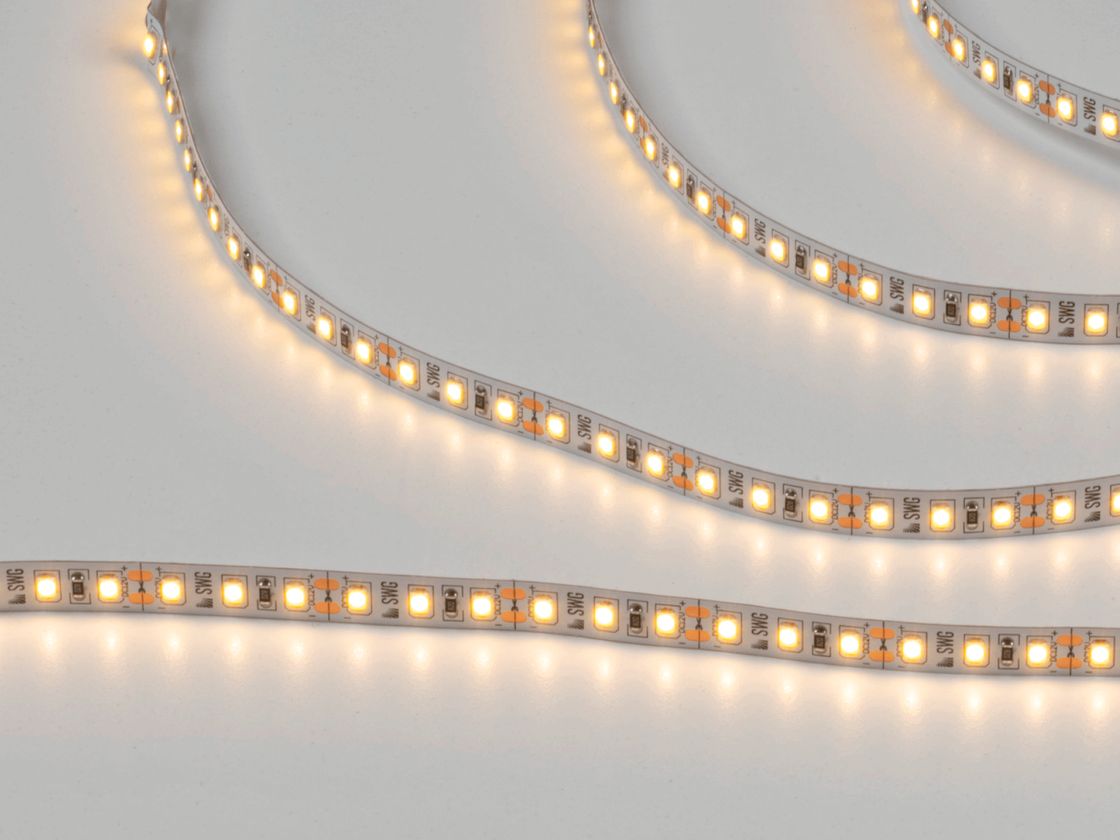 Светодиодная лента 2835, 120 LED/м, 12 Вт/м, 12В , IP20, 3M, Цвет: Теплый белый, SWG2120-12-12-WW-M